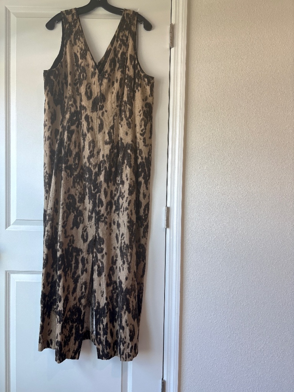Banana Republic Linen Blend Animal Print Dress